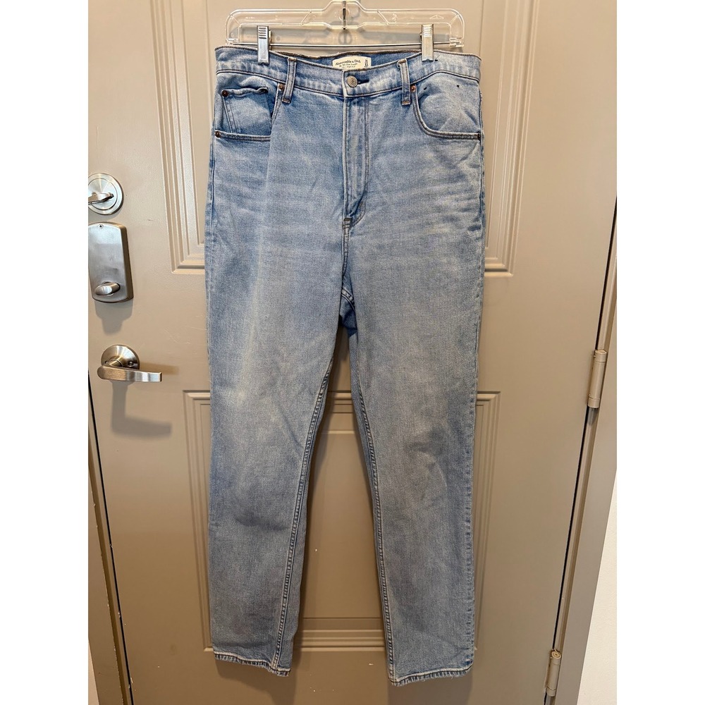 Abercrombie & Fitch The 90s Slim Straight Ultra High Rise Curve Love Size 31/12L
